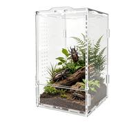 Jumping Spider Enclosure, Stable And Sturdy Build, 12x12x20cm, Praying Mantis Habitat, Acrylic Jumping Spider Habitat, Compact Space Saving Size, For Keepers Breeders Pet Parents