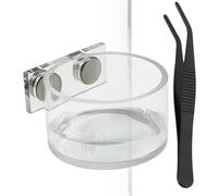 Jumping Spider Food Dish - 12.5cm Magnetic Water Bowl, Feeding Set | Small Reptile Praying Mantis Tarantula Cage Accessory for Habitat Enclosure Pet Amphibians Small Reptile Praying Basis