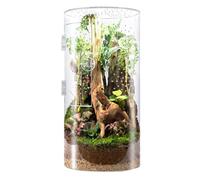 Jumping Spider Habitat, Tarantula Acrylic Terrarium | Ventilated Waterproof Habitat with Opening Door for Tarantulas, Praying Mantis, Hermit Crabs and Small Pets