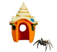 Jumping Spider Hide, Jumping Spider Accessories Conch Shell Style Spiders House Accessories Tarantula Enclosure Decor for Snails Geckos Lizards Spiders