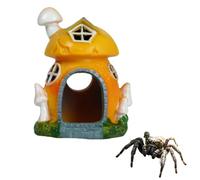 Jumping Spider Hide, Jumping Spider Accessories Mushroom Style Spiders House Accessories Tarantula Enclosure Decor for Snails Geckos Lizards Spiders