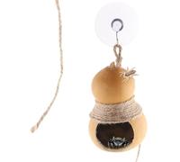 Jumping Spider Hide Natural Gourd Jumping Spider Habitat Handmade Spider Enclosure Accessories with String and Suction Cup