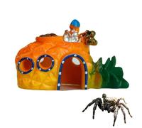 Jumping Spider Hide, Pineapple Style Jumping Spider Accessories Spiders House Accessories Tarantula Enclosure Decor for Snails Geckos Lizards Spiders