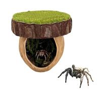 Jumping Spider Hideout Jumping Spider Enclosure Accessories Handmade Spiders Hiding Habitat for Tarantula Critters Small Bugs Insects