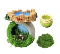 Jumping Spider Hideout Jumping Spider Hide Climbing Platform Handmade Spiders Terrarium Accessories for Small Insects