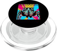 Jumping spider, jumping spider, andy warhole style, saying PopSockets PopGrip for MagSafe