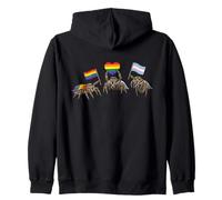 Jumping Spider LGBTQ Support Cute Zip Hoodie