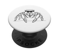 Jumping Spider Minimalist One-line Art Men Women Kids PopSockets Adhesive PopGrip