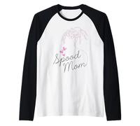 Jumping Spider Mom Spood Raglan Baseball Tee