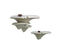Jumping Spider Mushroom Shelf, Magnetically Concealed Jumping Spider Habitat,Serves As Enclosure Decorate Accessories for Spider Climbing Feeding and Platforms (Simulated Wood)
