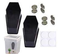 Jumping Spider Speaker Set - 7.3 x 3.5 x 2 cm PVC with Gothic Magnet, 2 Coffins with Magnets and Tape | Tree Tarantula Praying Mantis Frog Crab Hermit Iguan