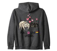 Jumping Spider Spood Mom LGBTQ Zip Hoodie