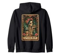 Jumping Spider Spood Spooder Mom Funny Zip Hoodie