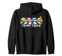 Jumping Spider Squad Salticidae Crossing Road Zip Hoodie