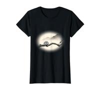 Jumping Spider Sumi-e Cherry Blossom Japan Salticidae Jumper Value Graphic T-Shirt, Women, Black, XL