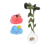 Jumping Spider Terrarium Decor, Climbing Toy Set, Pet Enclosure Ornament, Natural Design with Textured, Habitat Decoration Accessory for Reptile Observation Hobbyists Classroom