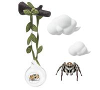 Jumping Spider Terrarium Decoration, Climbing Toy, Decorative Reptiles Terrarium Accessories, for Observing Reptiles and Small Animals for Home, Classroom, Hobbyists and Beginners
