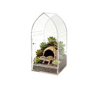 Jumping Spider Terrarium - Leakproof Transparent Breeding Habitat - Acrylic Breeding for Tarantulas, Frogs, Geckos, Crabs, Butterflies, Reptiles, Amphibians, Pets, Home, Classroom, Lab