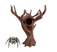 Jumping Spider Tree - Tree Shaped 3D Printed Habitat Accessories | Jumping Spider Cave - Praying Mantis Small Tree Animals - Tarantula Enclosure