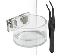 Jumping Spider Water Dispenser - Acrylic, Spider Feeding Dish Enclosure Hydration | Includes Feeding Clip Natural Habitat Enrichment, Reptile Bowl For Mantis, Terrariums, Small Reptiles