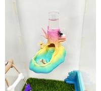 Jumping Spider Water Dispenser, Jumping Spider Hideout,Magnetic Hanging Water Feeder and Hidden Cave,Fence Accessories for Small Animals Such as Jumping Spiders, arboreal Animals, etc. (Color)