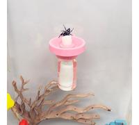 Jumping Spider Water Dispenser, Magnetic Hanging Feeder,Suitable for Jumping Spiders,Tarantulas, Praying Mantises,Arboreal Animals, and Other Small Animal Enclosure Accessories (Pink, 5ML)