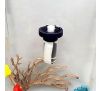 Jumping Spider Water Dispenser, Magnetic Hanging Feeder,Suitable for Jumping Spiders,Tarantulas, Praying Mantises,Arboreal Animals, and Other Small Animal Enclosure Accessories (Black, 5ML)