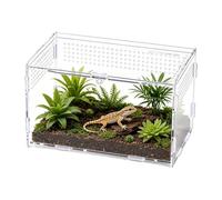 Jumping Spiders Terrarium - Escape Proof Acrylic Breeding Tank | Arboreal Tarantula Terrarium Spider Cage - for Reptiles, Tarantulas, Frogs, Hermit Crabs, Snakes, Lizards, Iguanas and S