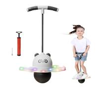 Jumping Trick Ball for Thes, Panda Jumping Ball with Colorful Light,Colorful LED Lights Panda Jumping Shape | Balance Board Design Non GLIP for Outdoor Birthday Christmas No