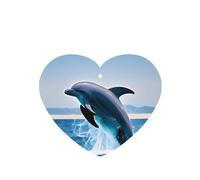 Jumping up dolphins Car air freshener, 4-pack, lavender scent, hanging type, long-lasting fragrance, for car interior decoration.