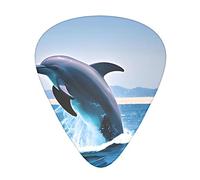 Jumping Up Dolphins Guitar Plectrums Classical Triangle Bass Acoustic And Electric Guitar Plectrums For Guitarists 12 Pieces
