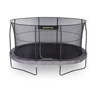 Jumpking Oval Pro Trampoline With Safety Enclosure Net & Ladder, Outdoor | 100 GSM Polyethylene Net, Hard-Wearing Surround Pad, Galvanized Steel Frame, UV Resistant Materials, Durable Springs Quality