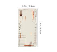 JUMPLAWN 1 Box Sticker Note Pad Lovely Sticker Notes Paper 1 Box Reminder Decorative Portable for Hand Account Decor and Border Decoration the Account