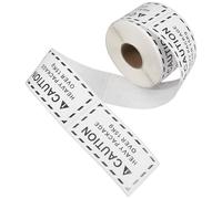 JUMPLAWN 1 Roll Heavy Object Stickers Warning Adhesive Stickers Caution Box Labels White Copper Plate Waterproof Material Wide Applicability Simple Application for International Logistics
