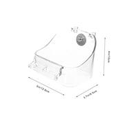 JUMPLAWN 1 Set Multipurpose Bird Bathtub Shower Cube Convenient Hanging Bird Feeder for Parrots Sparrows Budgies Durable Material for Easy Cleaning for Outdoor Cages and Bathing Needs