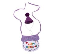 JUMPLAWN 1 Set Wear Resistant Birthday Hat Bandana for Pets Comfortable Dog Cat Accessory for Birthday Parties Celebrations Unique