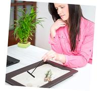 JUMPLAWN 1 Set Zen Garden Tools Rake Set for Sand Table Therapy Includes Yellow Black Rakes for Creative Sand Arrangement and Relaxation Meditation Spaces