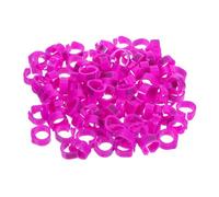JUMPLAWN 100 Pcs Pigeon Leg Bands Numbers 8mm Plastic Bird Identification Rings for Poultry Management Suitable for Racing Pigeons and Chickens