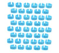 JUMPLAWN 100pcs Bird Leg Bands Foot for Pigeons Chickens Parrots and Canaries Design for Identification and Management