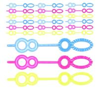JUMPLAWN 100Pcs Bubble Wand Tool Creative Bubble Blower Sticks for Fun Safe and Mini Bubble Making for Teens Random Colors