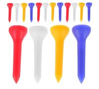 JUMPLAWN 100pcs Plastic Golf Tees 3.5cm Lightweight Sturdy Mixed Colour Bulk Pack for Professional Golf Practice and On-course Use Random Color