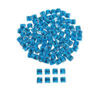 JUMPLAWN 100PCS Racing Pigeon Leg Rings Colored Foot Bands for Identification Numbered Dove Leg Bands for Pigeons Chickens and Poultry Supplies