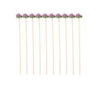 JUMPLAWN 10pcs Aroma Diffuser Sticks with Flower Design Natural Rattan Refill for Essential Oil Fragrance Home and Office Scenting Decor Relaxing Aromatherapy Accessories