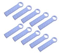 JUMPLAWN 10pcs Blue Plastic Mop Handle Grip for Broomstick and Push Broom | Textured Soft Surface, Easy Maintenance, Reduces Hand Strain for Home Cleaners in Living Areas
