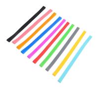 JUMPLAWN 10pcs Flexible Rubber Fixing Bands Elastic Straps for Leather Journal and Notebook, Lightweight Multi-use Bands for Travel and Bento Case Securing