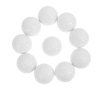 JUMPLAWN 10Pcs Golf Practice Balls Professional Training Accessories for Enthusiasts Lightweight Two Design for Beginners Option
