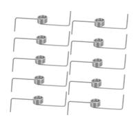 JUMPLAWN 10pcs Heavy Duty Metal Rubbish Can Lid Torsional Springs Adjustable Trash Bin Lid Support Replacement Parts Repair