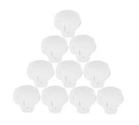 JUMPLAWN 10pcs Miniature Cute Cloth Chef Hats for Dolls DIY Craft Accessories Adorable Small Hats for Dollhouses Miniature Scenes and Creative Projects