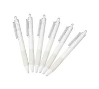 JUMPLAWN 10pcs Press Pen Gel Pen 0.5mm Fine Tip Plastic White Writing Smoothly for Writing Schools Friends Family