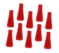 JUMPLAWN 10Pcs Rubber Arrowheads for Archery Practice Safe Soft and Flexible Tips for Beginners for Target Games and Outdoor Sports Red Blunt Practice Tips